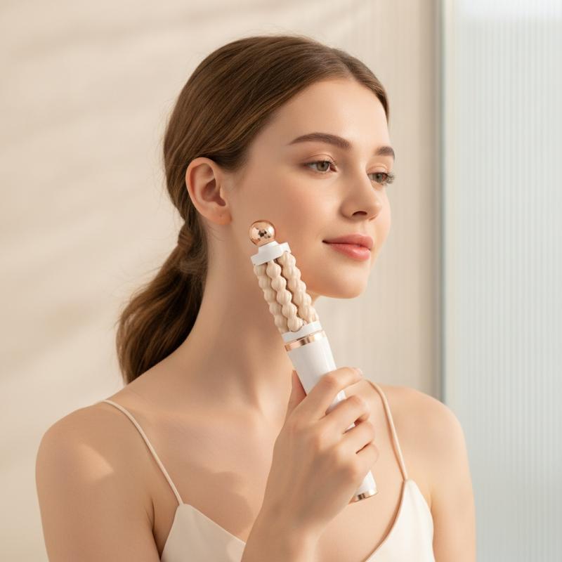Massageador facial 3D com rolo - Luxury Skincare Tools avaliação e preço